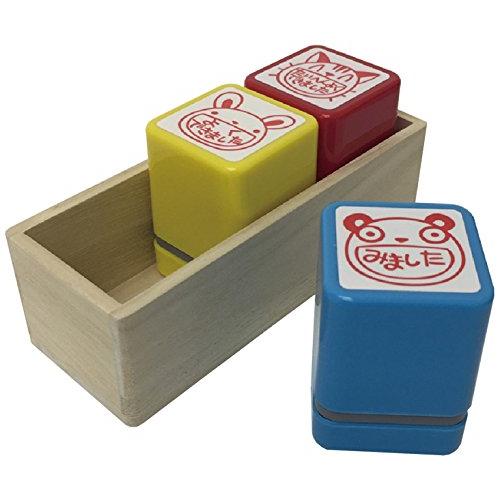 サンビー スタンプ 浸透印 学校用 評価印 ティーチャースタンプ 30ミリ 3本組 朱 SS-119 | 