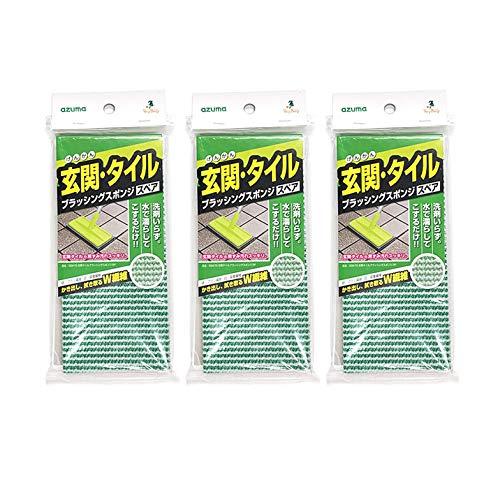 まとめ買い3個セットアズマ工業 玄関タイル ブラッシングスポンジ スペア（柄付きタイプ用） SQA79 ｜ 交換 取り換え 付け替え 用 玄関掃 | 