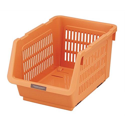 イノマタ化学 野菜収納トレー じゃが玉ストッカー 積重ね可能 オレンジ | 