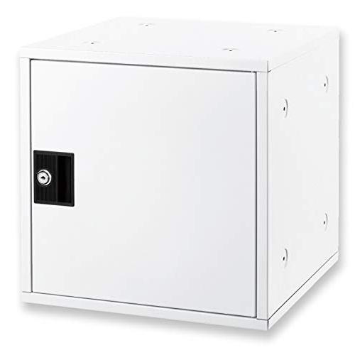 アスカ ミニロッカー 組立式ボックス シューズ対応 SB800W スタッキング可 下駄箱 ホワイト 350×350×350mm | 