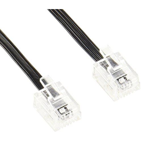 エレコム モジュラーケーブル 3m スリム ブラック MJ-3BK | 