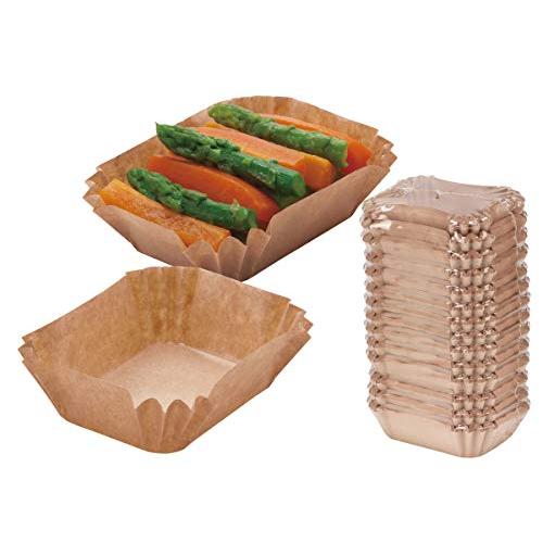 サンナップ 紙製 おかずカップ クラフトカップ お弁当 お菓子 OCNK280MMZ (長角中 280枚) | 