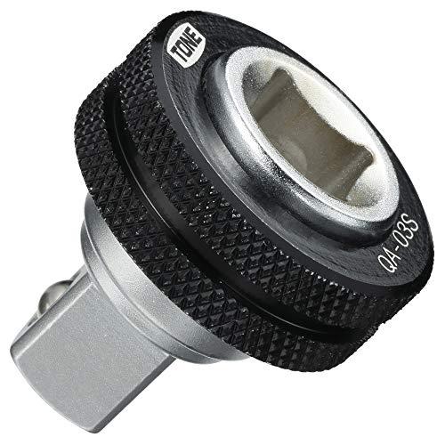 トネ(TONE) クイックアダプター QA-03S 差込角9.5mm(3/8) ブラック | 