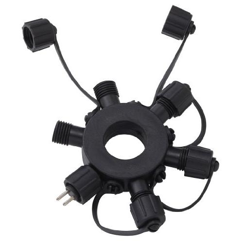 タカショー ライト アクセサリー ローボルト ガーデンライト専用 ジャンクションプラグ 5分岐 ブラック イルミネーション 屋外 間接照明 防水 | 