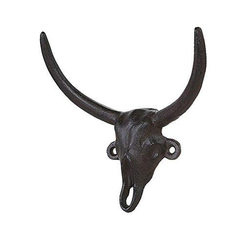 ダルトン(Dulton) アイアンパーツ ブル スカル フック アンティークブラック 高さ145×長さ140×奥行65mm BULL SKULL | 