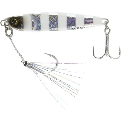 ハヤブサ(Hayabusa) メタルジグ FS415 ジャックアイ エース 20g #9 シルバー青夜光ゼブラ FS415 | 