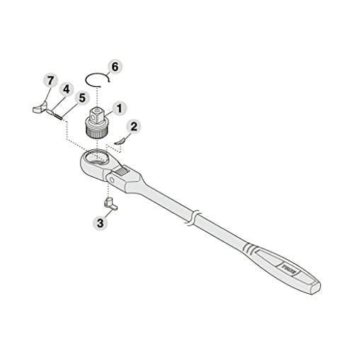 トネ(TONE) ラチェットハンドル用リペアキット RK-RH4FH 差込角12.7mm(1/2) | 