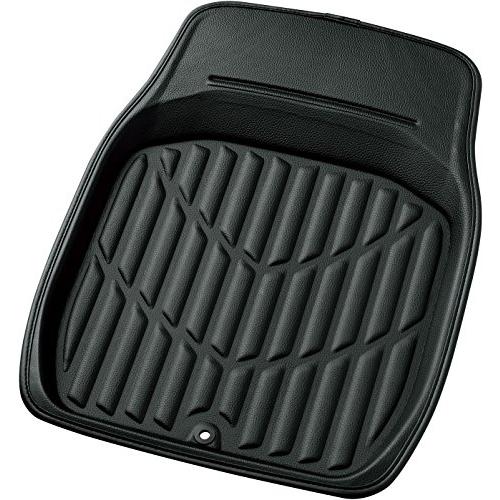 ボンフォーム(BONFORM) カーマット 3Dレザーマット 普通車 フロント1枚 防水 丸洗いOK ズレ防止加工 レザー素材 48x65cm | 