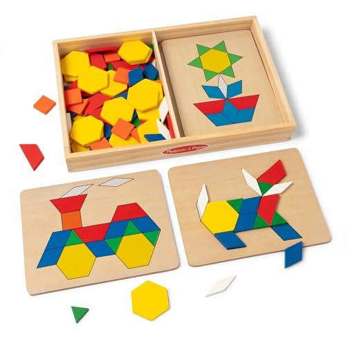 メリッサ&ダグ(Melissa&Doug) 木製おもちゃ パターンブロック ボード入り 125ピース 正規品 29 | 