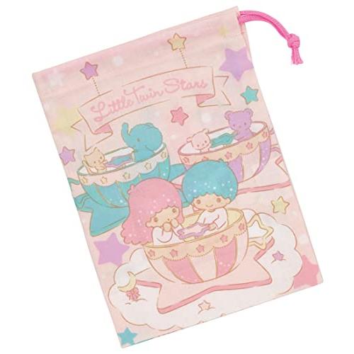 スケーター(Skater) 子供用 コップ袋 21×15cm リトルツインスターズ キラキラ遊園地 サンリオ 日本製 KB62-A | 