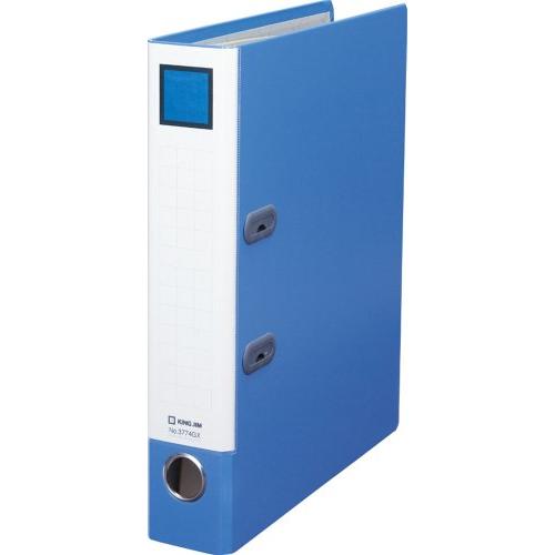 キングジム レバーリングファイルGX 3774 A4S 青 | 
