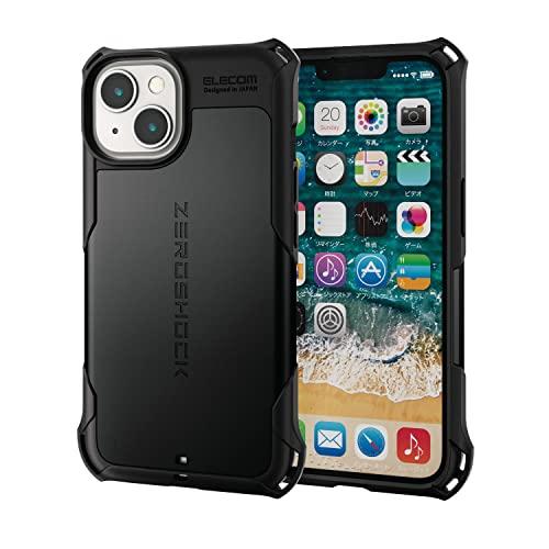 エレコム iPhone 14 / 13 ケース カバー 耐衝撃 衝撃吸収 ZEROSHOCK 四つ角ダンパー/ハニカム構造/ダブルレイヤー構造 | 