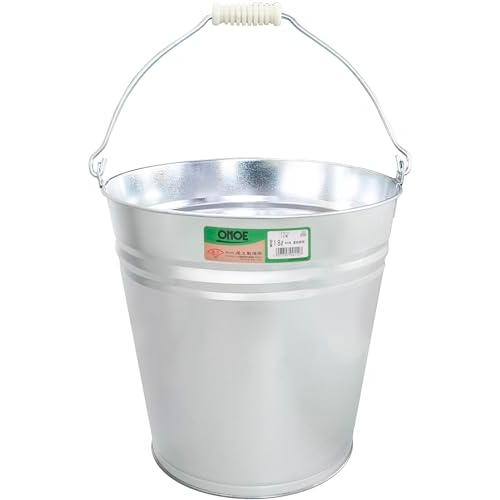 尾上製作所(ONOE) バケツ12号 18リットル 衝撃や寒さに強い亜鉛鉄板 ガーデニング 園芸 キャンプ 防災グッズ ?口径31.5 x 底径 | 