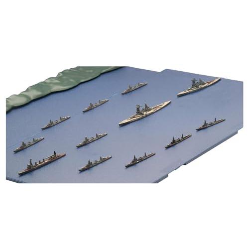 フジミ模型 1/3000 集める軍艦シリーズ No.15 ガダルカナル島砲撃挺身隊セット(金剛/榛名/五十鈴/彩色済み上空直衛機付き) プラモデ | 