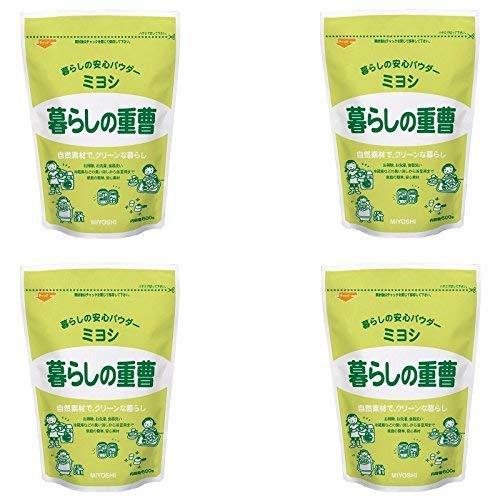 セット品ミヨシ 暮らしの重曹 600g×4個 | 