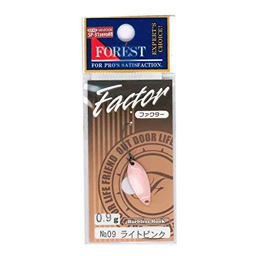 フォレスト(FOREST) ファクター 0.9g No.9ライトピンク スプーン ルアー | 