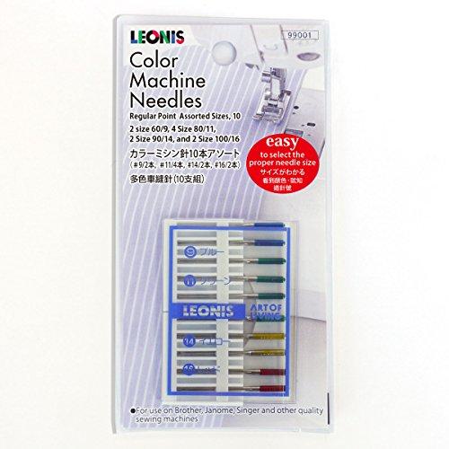 レオニス サイズがよく分かる カラーミシン針セット（10set）［99001］ | 