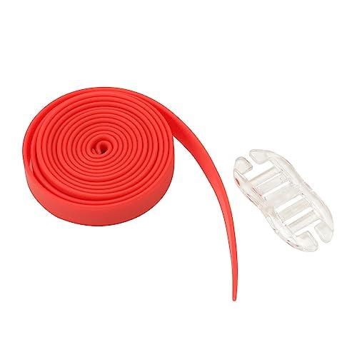 ビュー スイミングゴーグル用 無地ストラップ 日本製 カスタム用 スペアベルト レッド VB120H R | 