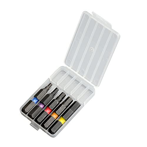 アネックス(ANEX) カラービット 六角レンチ 片頭 35mm ケース付 5本組(2.5/3/4/5/6mm) ACHX5-35L | 