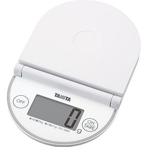 タニタ クッキングスケール キッチン はかり 折りたたみ デジタル 2kg 1g単位 KD-184N WH | 