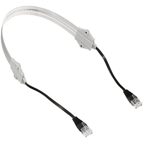 エレコム LANケーブル モニター用 0.5ｍ 屋外対応 すきま用 アルミ強化 CAT5e準拠 シルバー LD-VAPF/SV05 | 