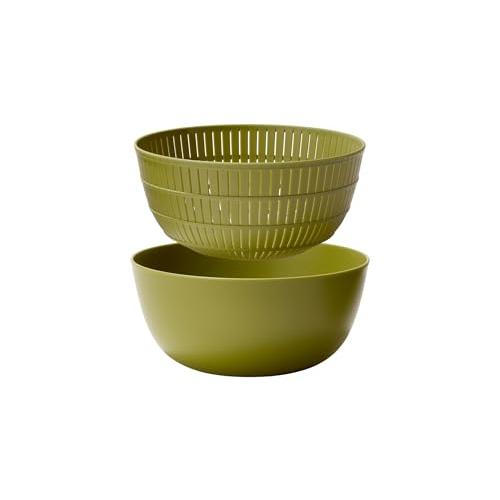 ライクイット (like-it) ざる ボウル 電子レンジ対応 Colander&Bowl 米とぎにも使える ザルとボール Ф22.7×高10. | 