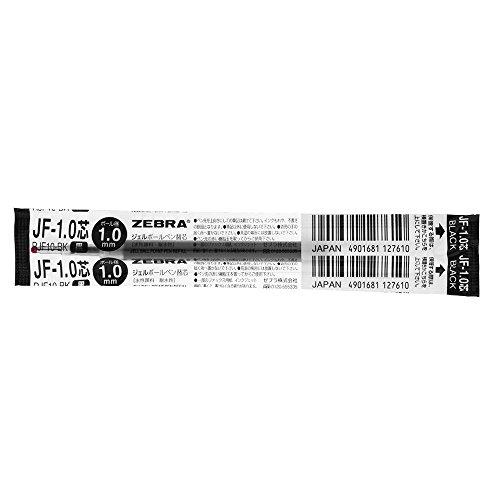 ゼブラ ジェルボールペン替芯 サラサ JF-1.0芯 黒 10本 B-RJF10-BK | 
