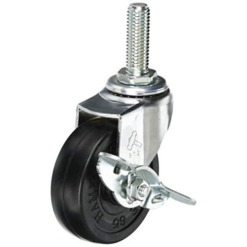 ハンマー Ｅ型ねじ式 自在ＳＰ付 ゴム車６５ｍｍ Ｍ１２ＸＰ１．７５ | 