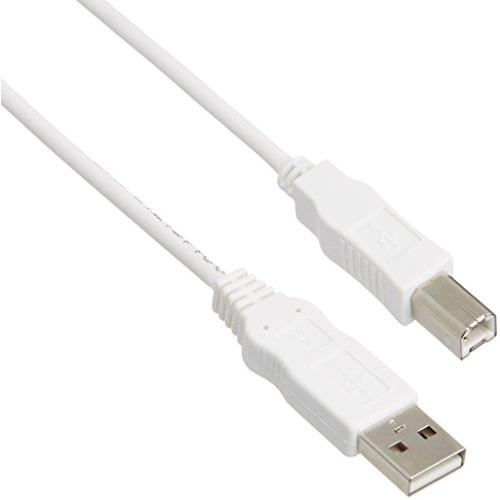 エレコム USBケーブル B USB2.0 (USB A オス to USB B オス) RoHS指令準拠 3m ホワイト USB2-ECO30 | 