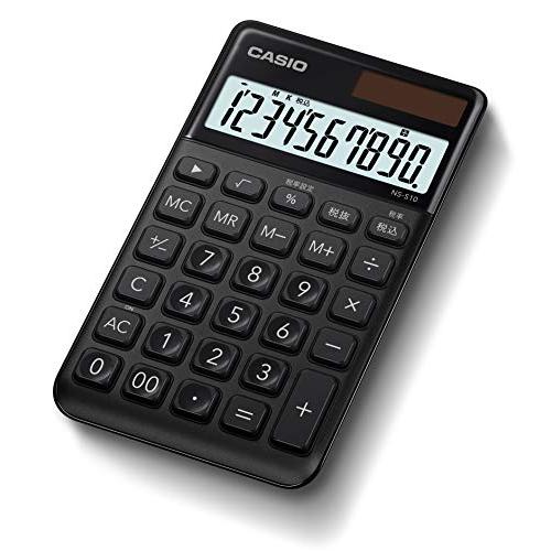 CASIO(カシオ) カシオ スタイリッシュ電卓 ブラック 10桁 大判手帳タイプ NS-S10-BK-N | 