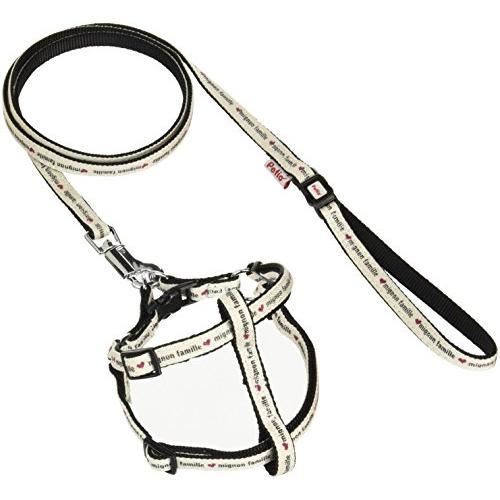 ペティオ (Petio) ワンワンカジュアル デニムスタイルハーネス&リード ホワイト 超小型犬用 SS サイズ | 