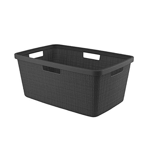 CURVER(カーバー) バスケット グレー 46L Jute ジュート 収納 バスケット ランドリー ランドリーバスケット おしゃれ 丈夫 北 | 