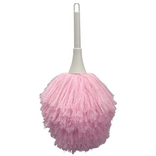 山崎産業 ほこり 払い 静電気除去 ニュー除電払い ミニ ピンク 全長27cm 189403 | 