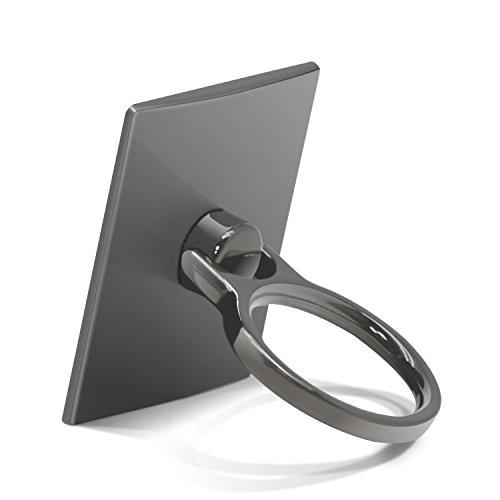 エレコム スマホ用ストラップ/フィンガーリング/スタンダードブラック P-STRBK | 