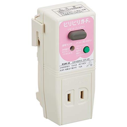 テンパール ビリビリガード GR-XB 15A 15MA 漏電保護タップ ピンク | 