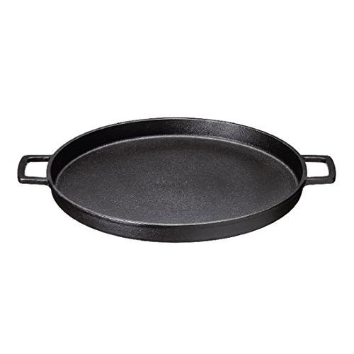 イシガキ 鉄板 ブラック 幅40.5×奥行33×高さ3cm 鋳物製 プレート 丸型 32cm 電磁調理器 対応 焼そば お好み焼き 焼肉 | 