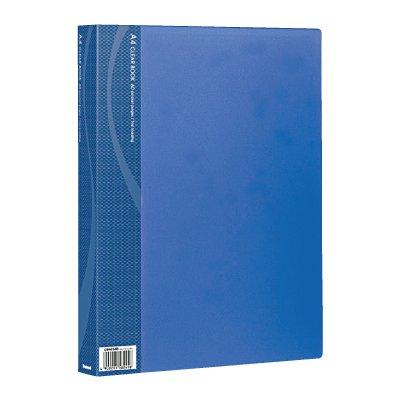 クリアブック/ベーシックカラー A4・S型・60P ブルー CB1034BN オフィス用品 | 