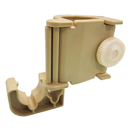 伸縮式エクステリアポール用 ショートフック ポールや突っ張り棒の空き部分に固定してハンガーフックに (ウッド) | 