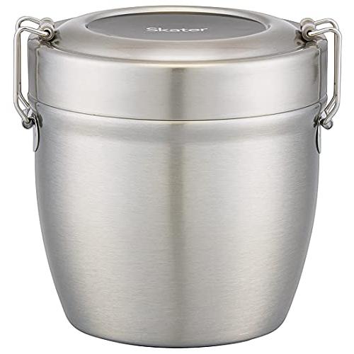 スケーター(Skater) 抗菌 保温弁当箱 丼型 ステンレス 弁当箱 550ml シルバー STLBD6AG-A | 