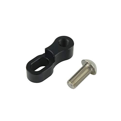 ポッシュフェイス(POSH FAITH) バイク用品 オフセットミラーアダプター M10 逆ネジ/正ネジ ブラック 000420-06 | 