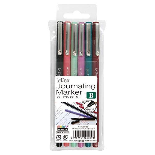 マービー 水性極細ペン ルペン 6色Bセット 4300-6B | 