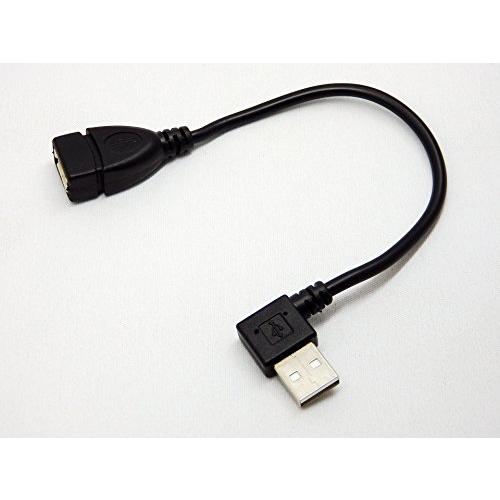 エスエスエーサービス USB接続ハードディスク録画対応TV/レコーダー用 HDD接続ケーブル  USB A(オス) - A(メス)L型 ・20c | 