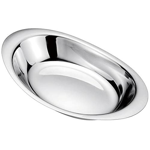 イケダ カレー皿 10- 1/2インチ 丸小 ステンレス 日本 NKL08003 シルバー | 