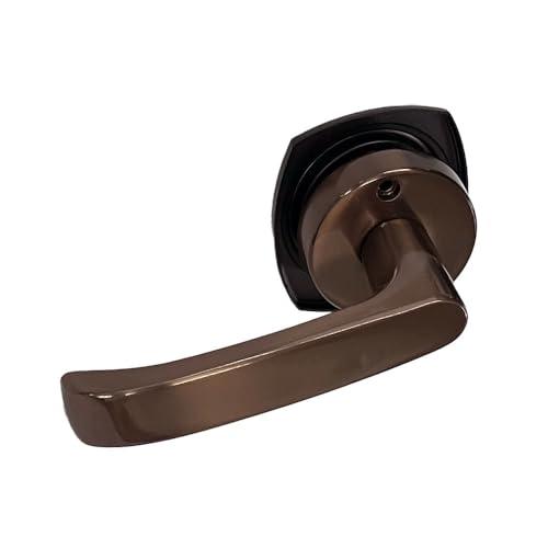 川口技研 Jレバー 戸襖錠 丸座 住宅室内用レバーハンドル バックセット65mm JL-24-2M-Br ブラウン | 