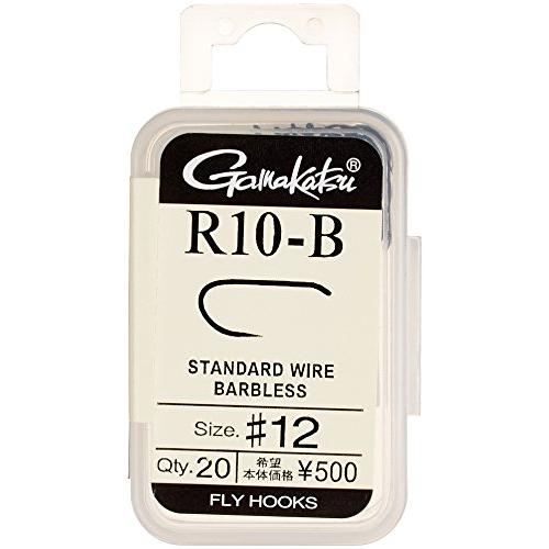がまかつ(Gamakatsu) フライフック R10-B 12号 20本 フラットブラック 66141 | 
