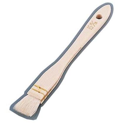 松田栄 木柄三味糸綴じ御料理刷毛 15mm 山羊毛・木柄 日本 DHK0601 | 