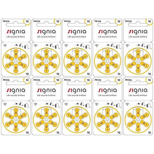 シグニア 補聴器電池 PR536 10パック（60粒入り） 空気電池 | 