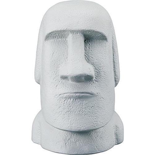 サンアート おもしろ雑貨 「 エキゾチック インテリア チリ 」 モアイ像 貯金箱 高さ16.8cm グレー SAN2083 | 