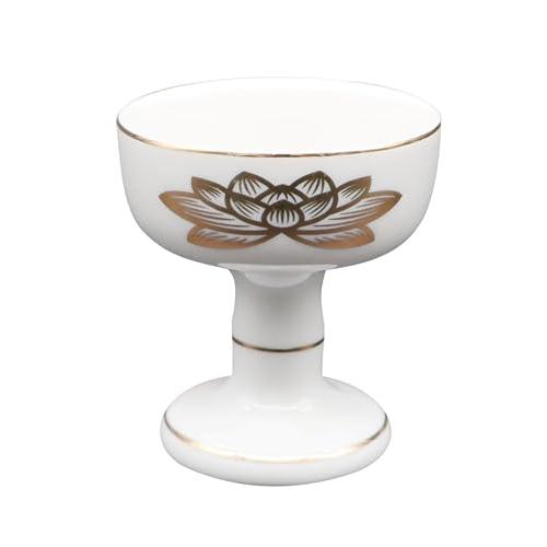 マルエス 御仏具 白上金ハス仏器 大 10T050-01 ホワイト | 