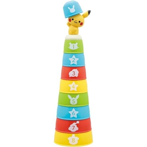 トイローヤル モンポケ コップがさね ( コップ遊び / 知育玩具 ) 赤ちゃん おもちゃ ( 指先遊び / 色遊び / 数字遊び ) ベビート | 